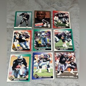 Los Angeles/Oakland Raiders Lot Of 9 Cards
